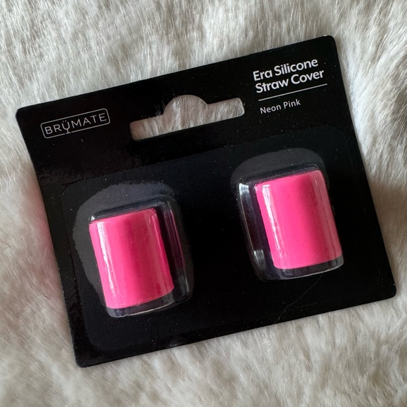 NEW! BRUMATE Neon Pink Magnetic Era Straw Covers Set of 2 New in Package! - Picture 5 of 12